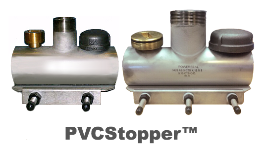 PipeManProducts.com PVCStopper S/S Line Stop Saddle