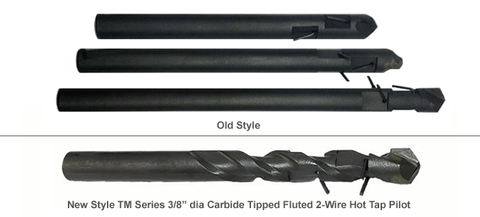 PipeManProducts.com - TapMaster Carbide Tipped Hot Tap Pilots with Dual Retention Wires