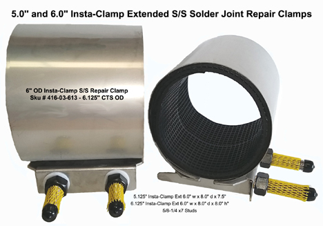 PipeManProducts.com Insta-Clamp Solder Joint Leak Repair Clamp for Copper Tubing