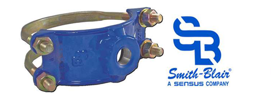 PipeManProducts.com Smith Blair 313 Ductile Iron Double Bale Service Saddle